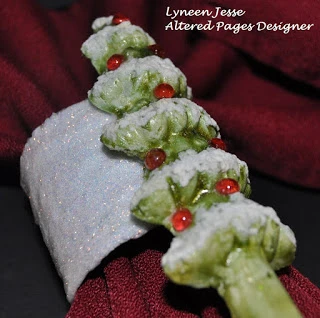 plaster cloth and paper mache clay napkin ring